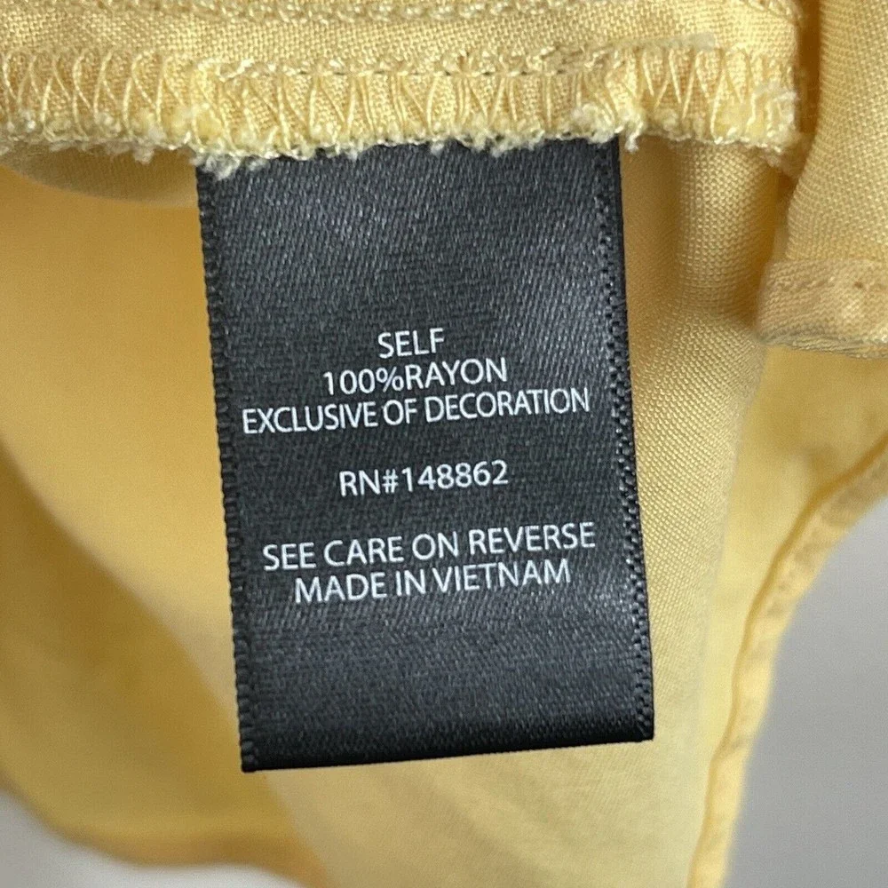 Torrid Soft Yellow Sophie Eyelet Swing Cami Tank‎ Top Plus Size 0 Large - Picture 4 of 13